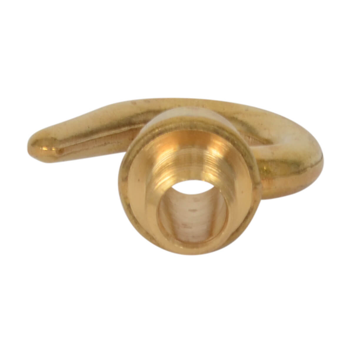 Haken mit Gewinde M10x1 "Brass"