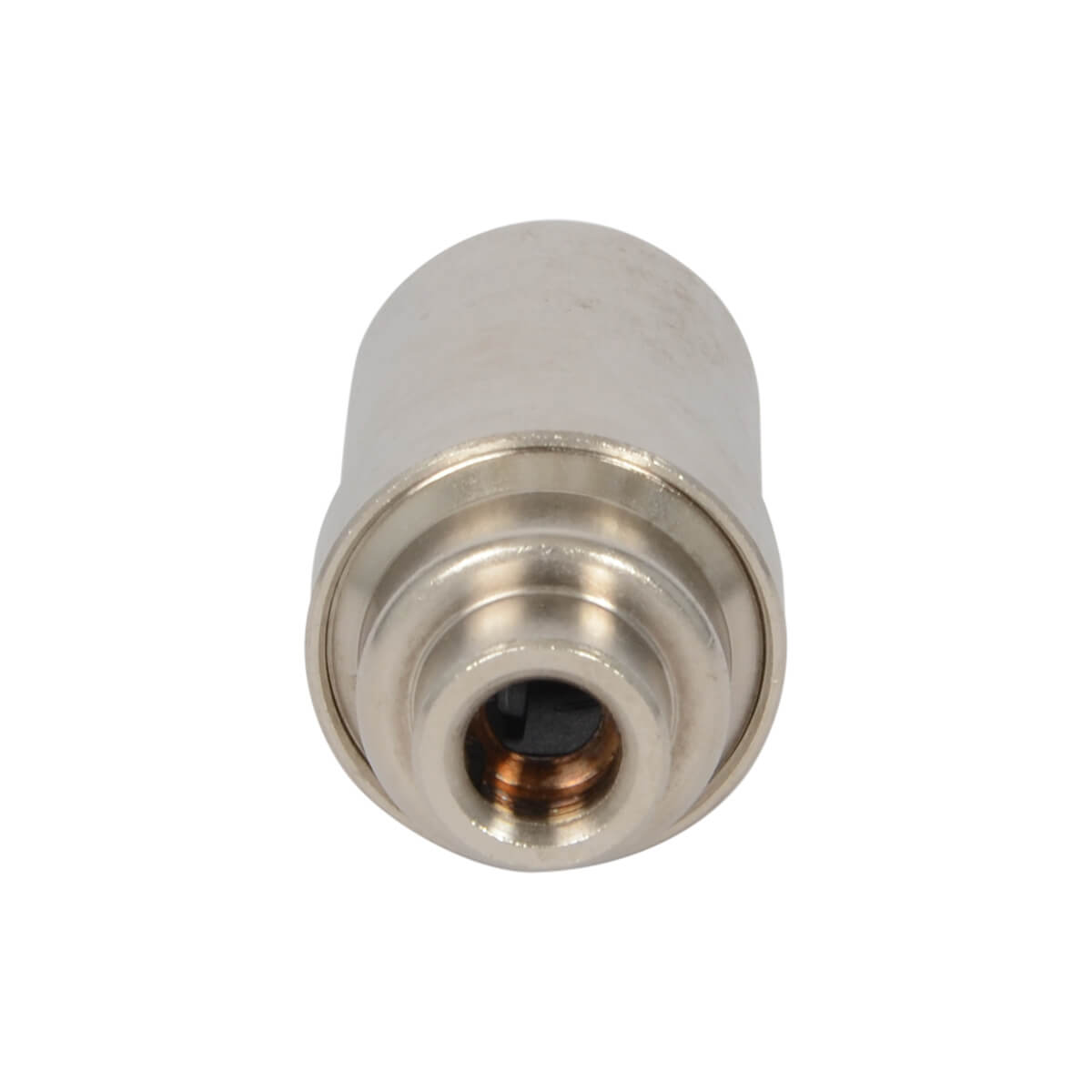Lampenfassung E14 mit M10x1-Gewinde Nickel