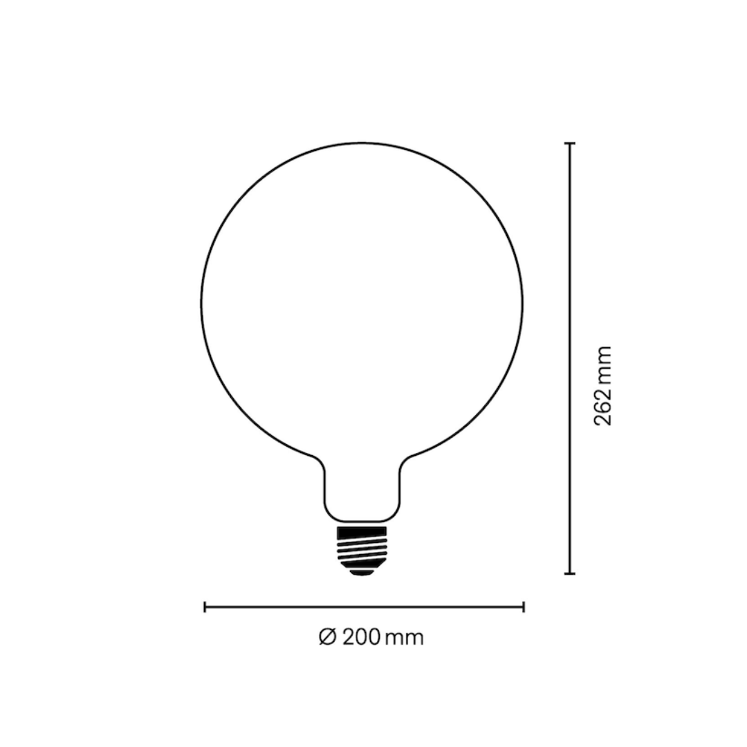 LED G200 Porzellan E27 2700K 775lm | Konigs