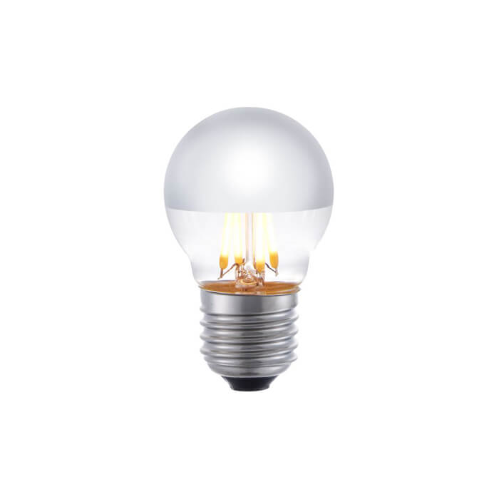 LED Ball Spiegelkopf silber 4W 250lm E27
