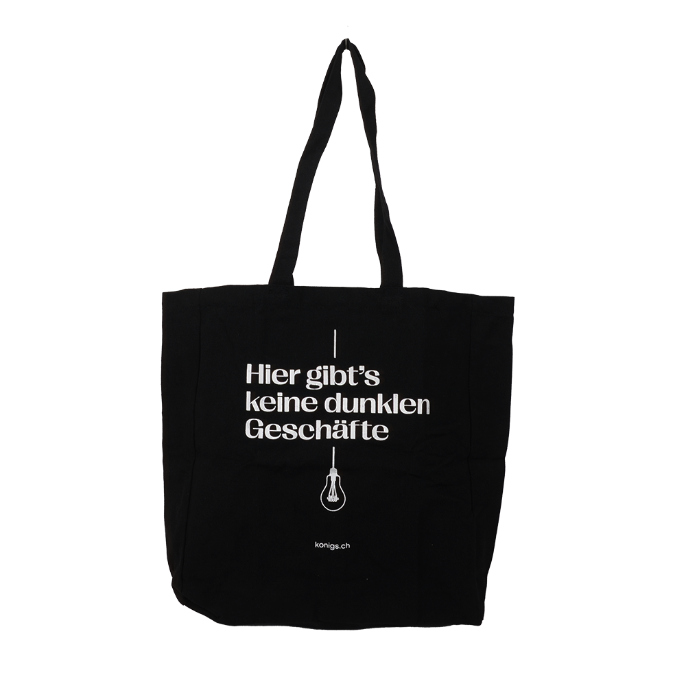 Stofftasche - Hier gibt's keine dunklen Geschäfte | Konigs