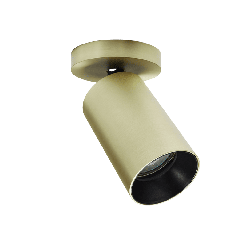 Wand- und Deckenleuchte SpotOn 1 Circle Brass | Antidark