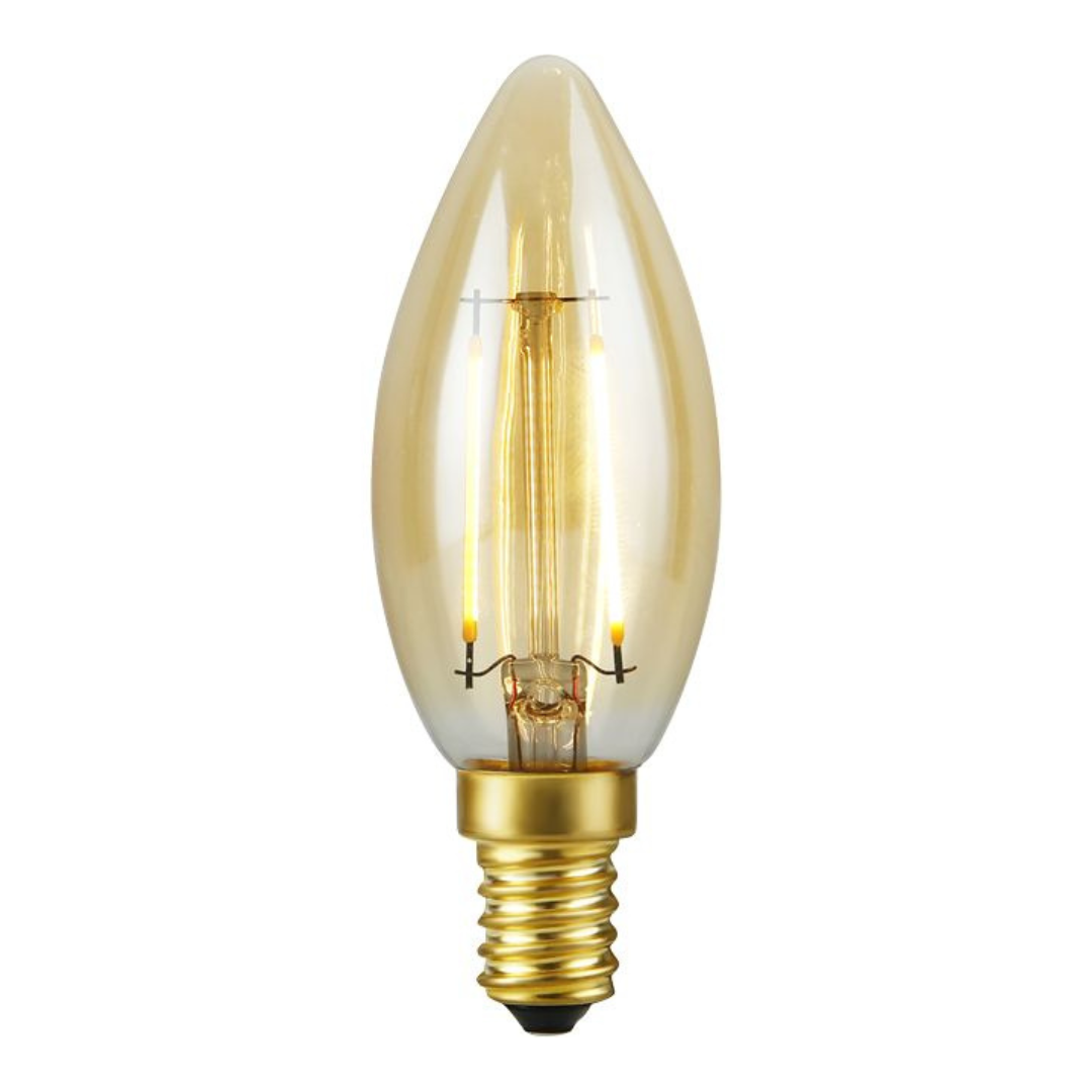 LED Filament Candle C35 Gold 2.9W 2200K 250lm E14