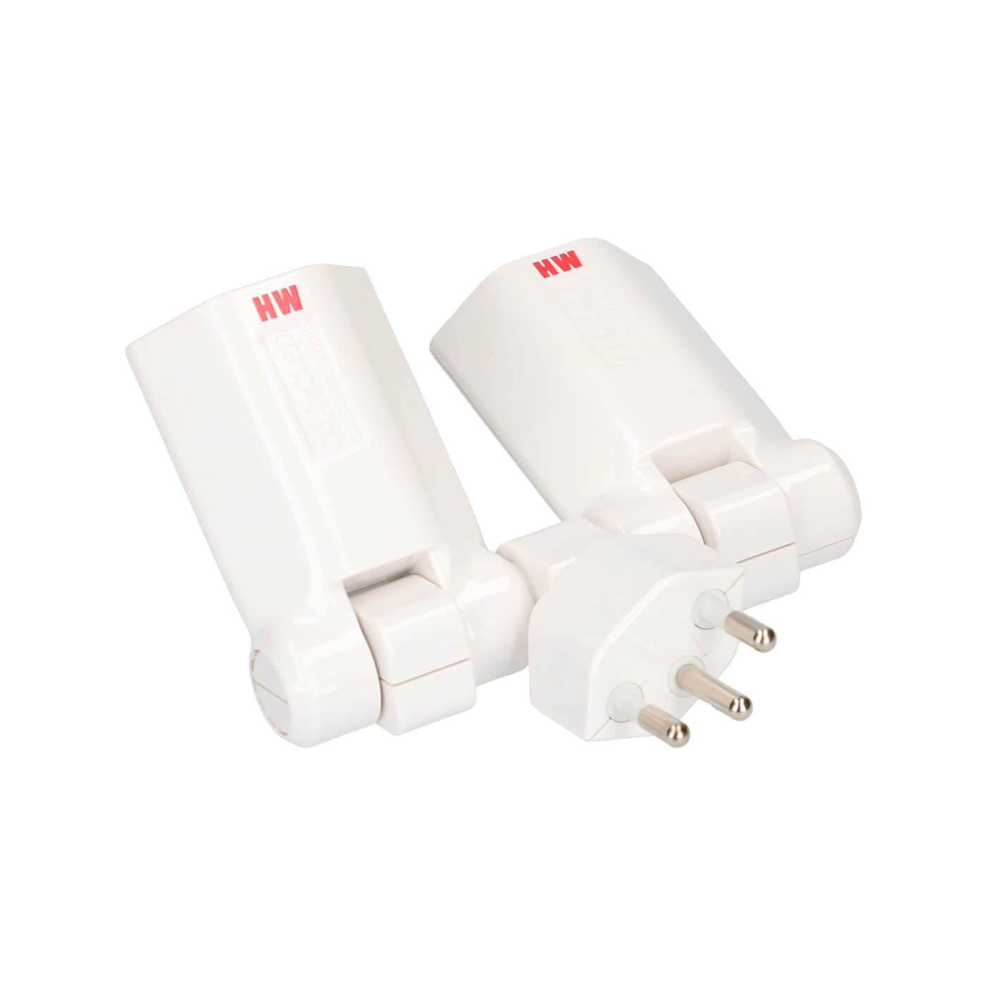 Mehrfachstecker Clip-Clap 2x Typ13 3-polig Weiss