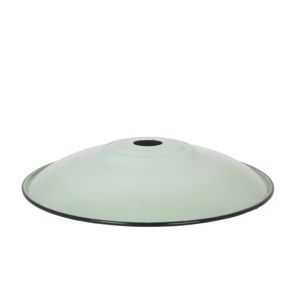 Emaille Lampenschirm Flat XL Mint