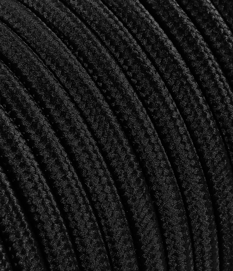 Textilkabel schwarz TO62, 5 x 0,75mm²