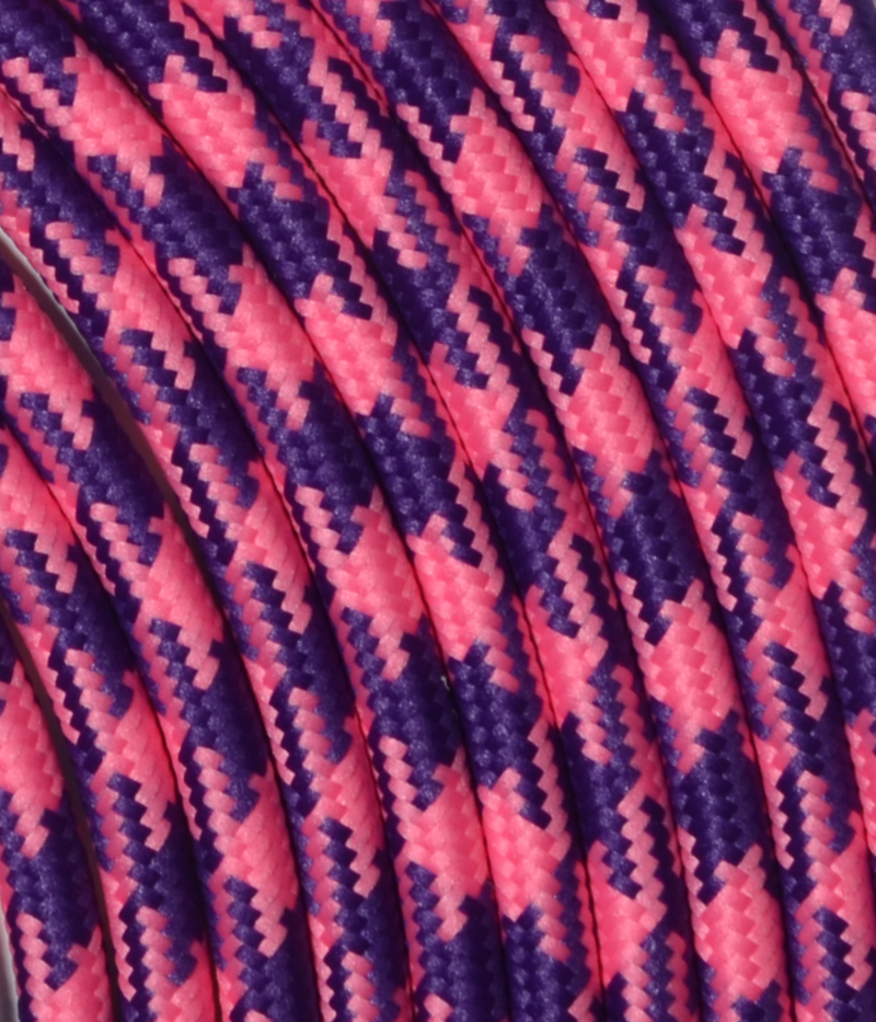 Textilkabel Pink/Violett TO63/TO56, 3 x 0,75mm²