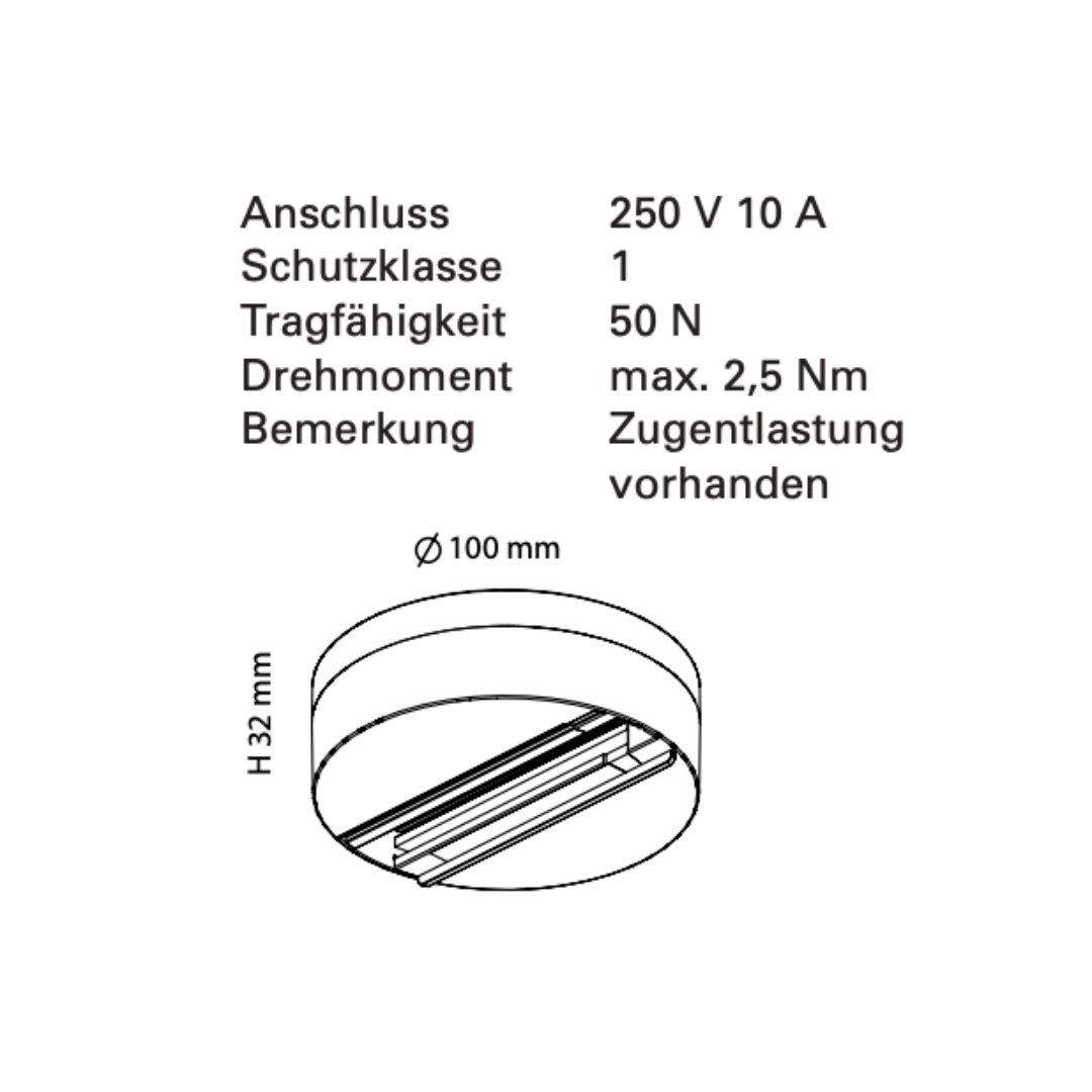 Decken und Wandauslass für Multiadapter GA69 | Finnor