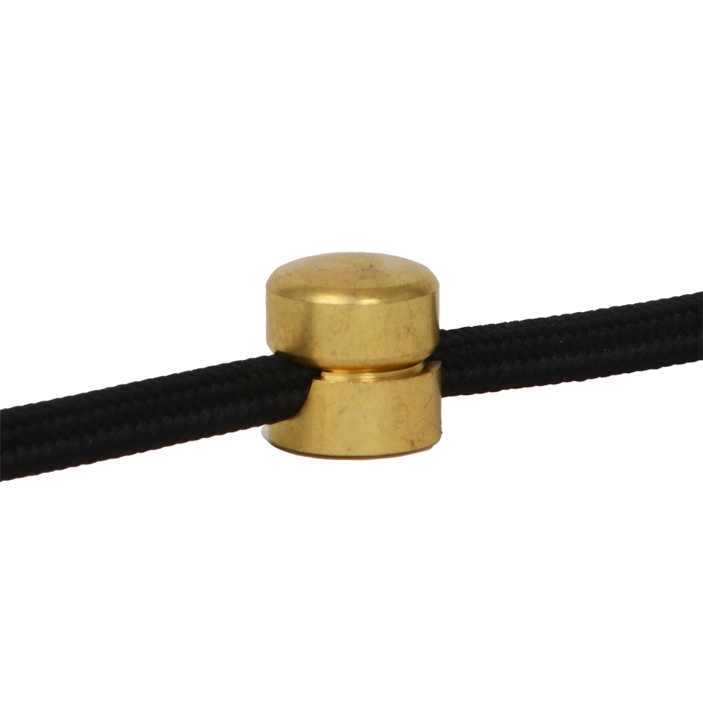 Kabelhalter Metall 2-teilig klein Brass