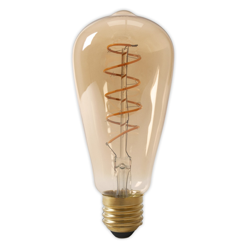 LED ST64 Flex Filament Gold Rustic 3.8W 250lm 2100K E27 | Calex