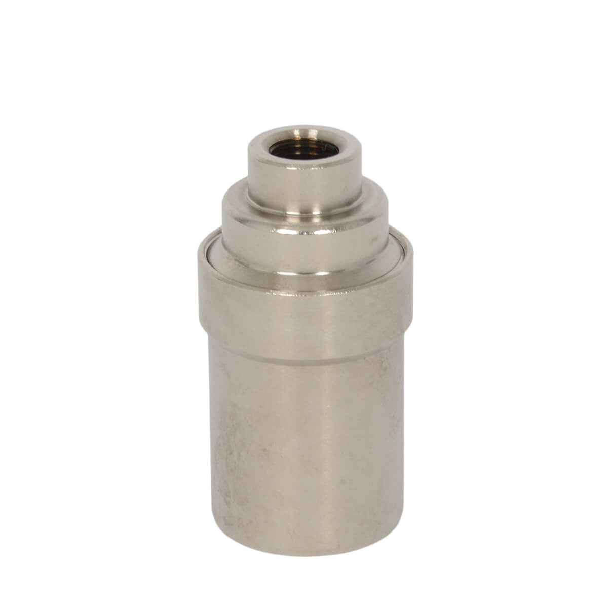 Lampenfassung E14 mit M10x1-Gewinde Nickel