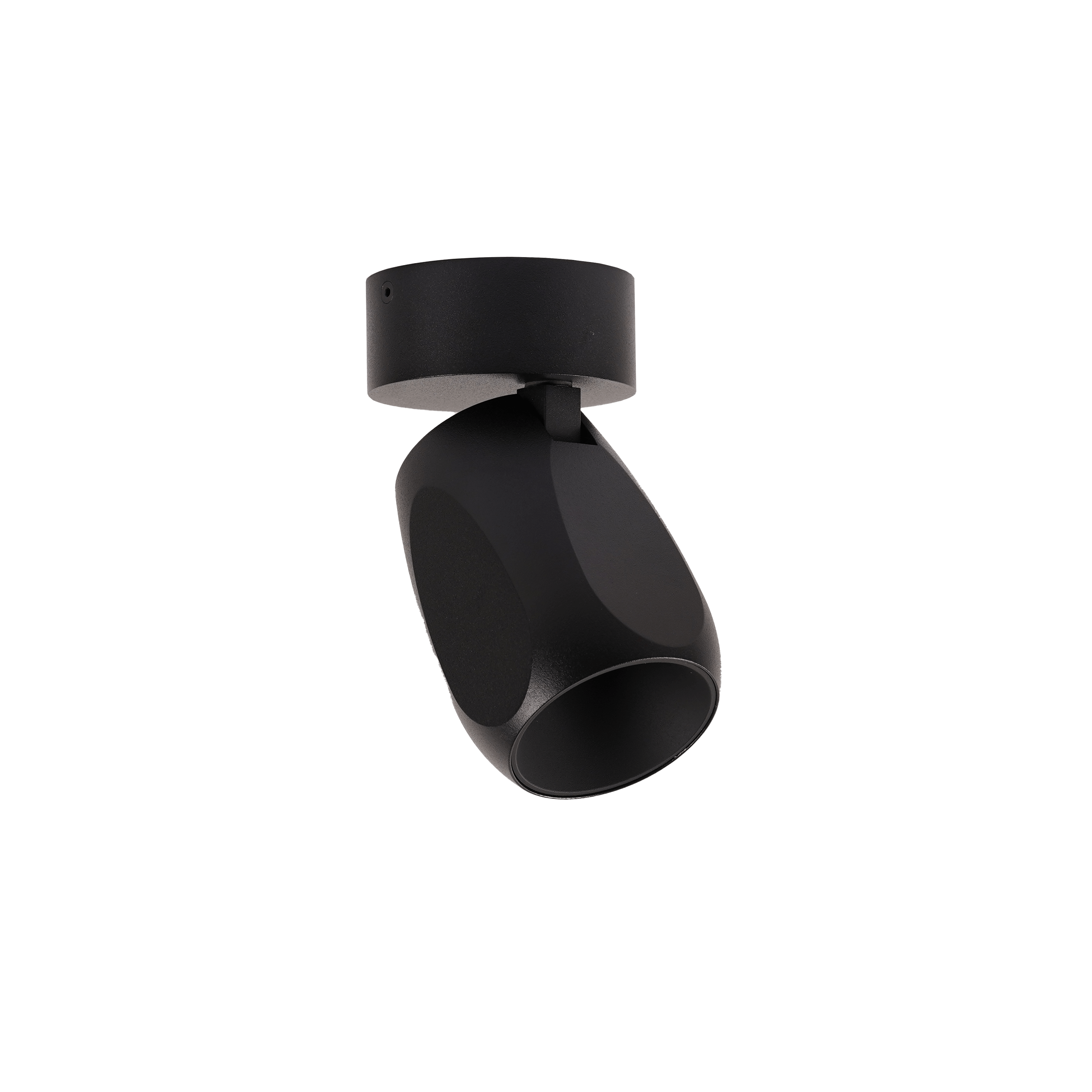 Wand- und Deckenleuchte Facet W70 Schwarz | Antidark