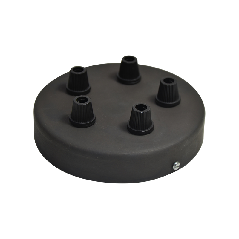 Lampenbaldachin 5-Loch "Gunmetal"