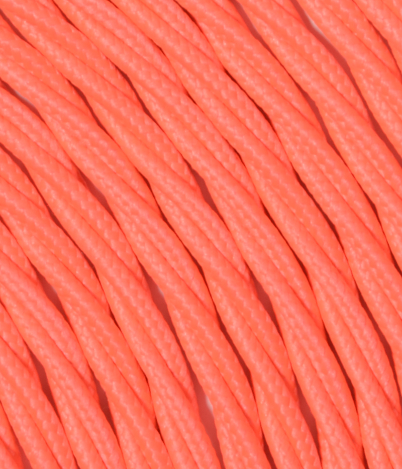 Textilkabel Neon-Fuchsia verdrillt TR81, 3 x 0,75mm²