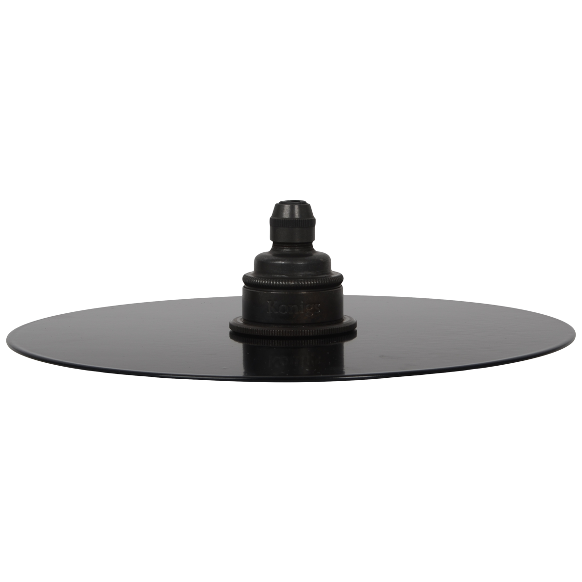 Lampenschirm Disc Schwarz seidenglanz 21 cm