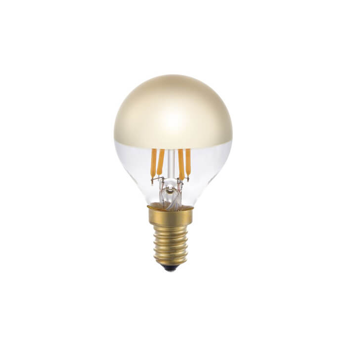 LED Ball Spiegelkopf gold 4W 250lm E14