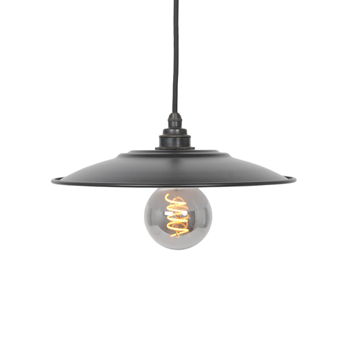 Lampenschirm Flat schwarz matt