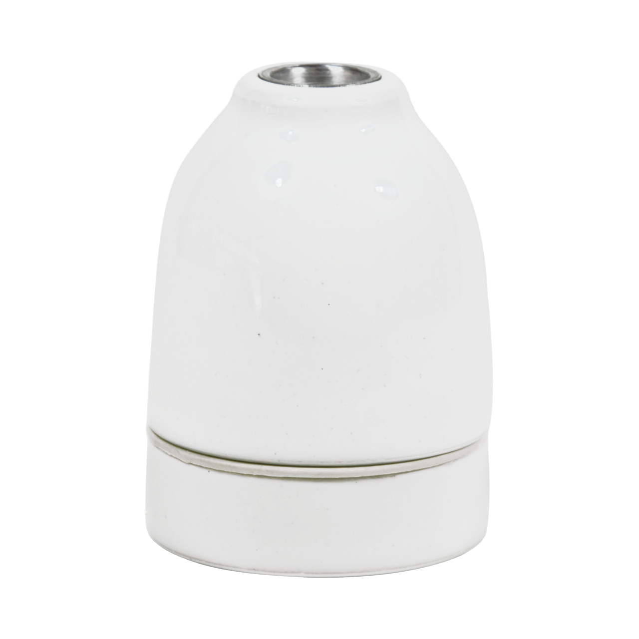 Lampenfassung E27 Porzellan weiss "High Neck"