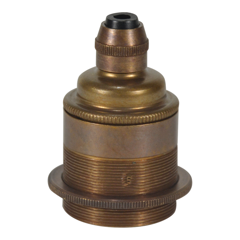 Lampenfassung E27 mit Stellring Old English