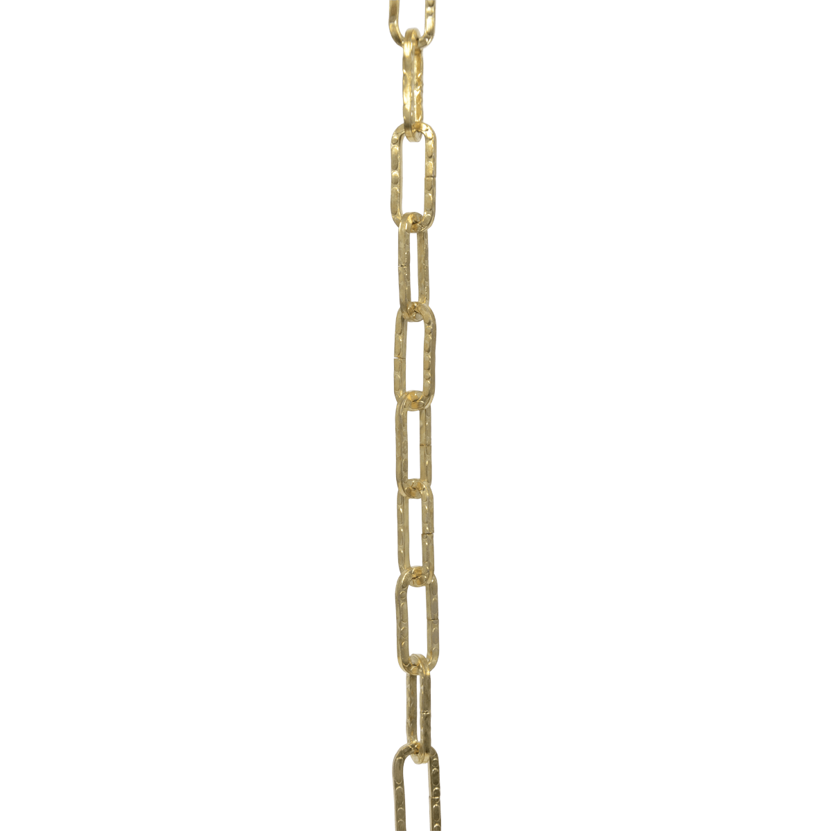 Zierkette gehämmert Messing klein