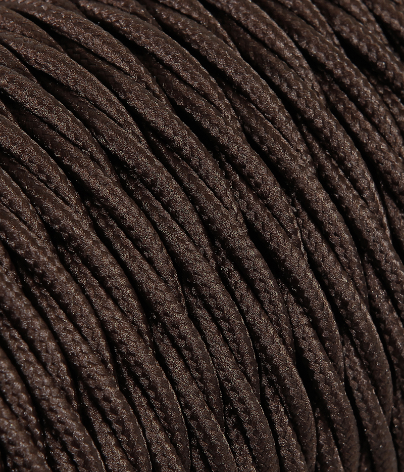 Textilkabel Braun verdrillt TR11, 3 x 1,5mm²
