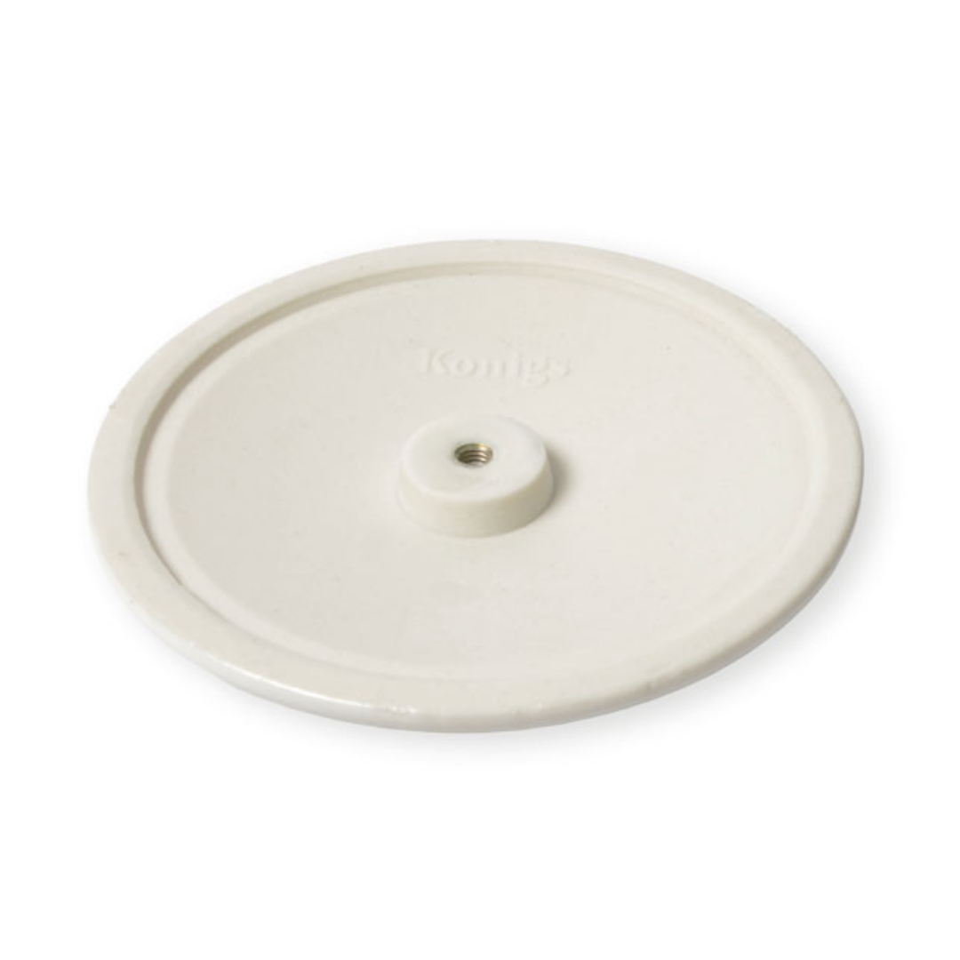 Porzellan Blinddeckel Piatto Curvato Weiss