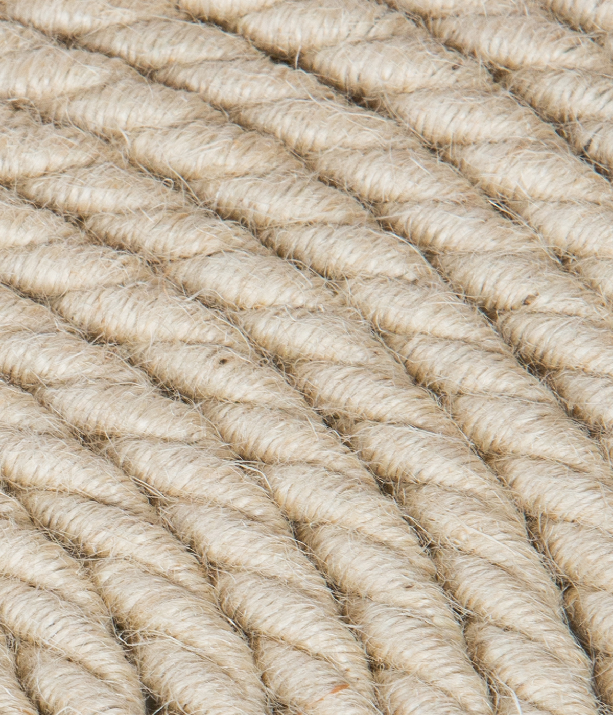 XXL Textilkabel Jute verdrillt TR 415 Ø 12mm, 3 x 0,75mm²