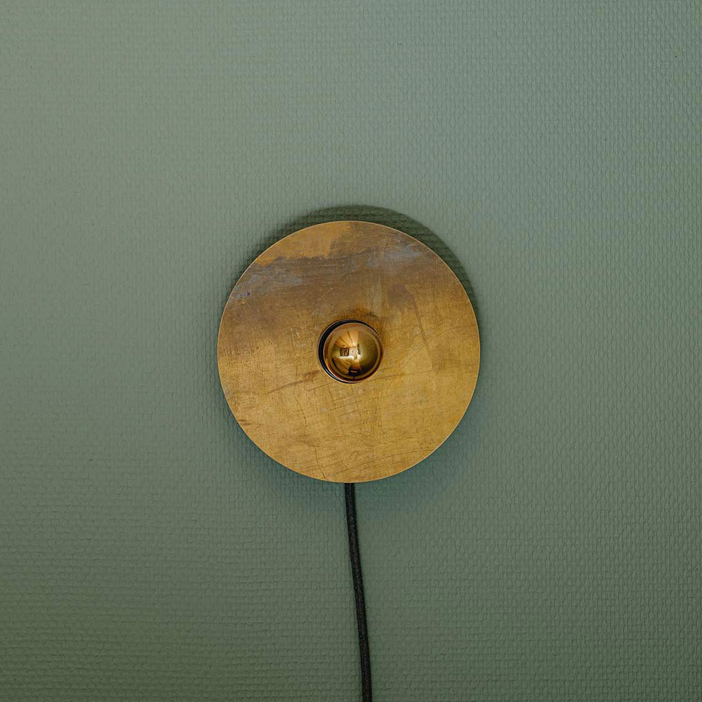 Lampenschirm Disc Messing roh 21 cm