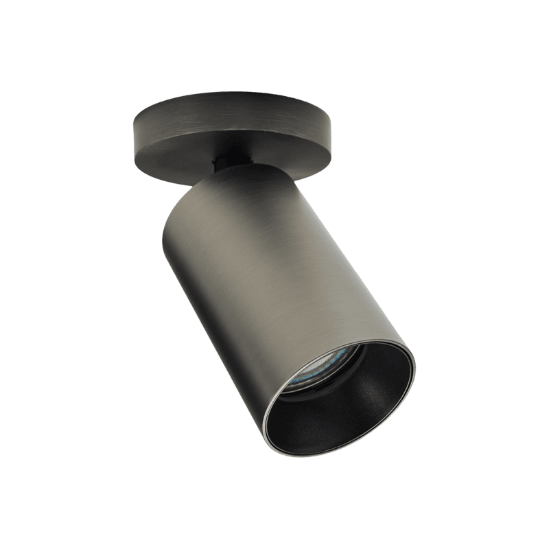 Wand- und Deckenleuchte SpotOn 1 Circle Titanium | Antidark