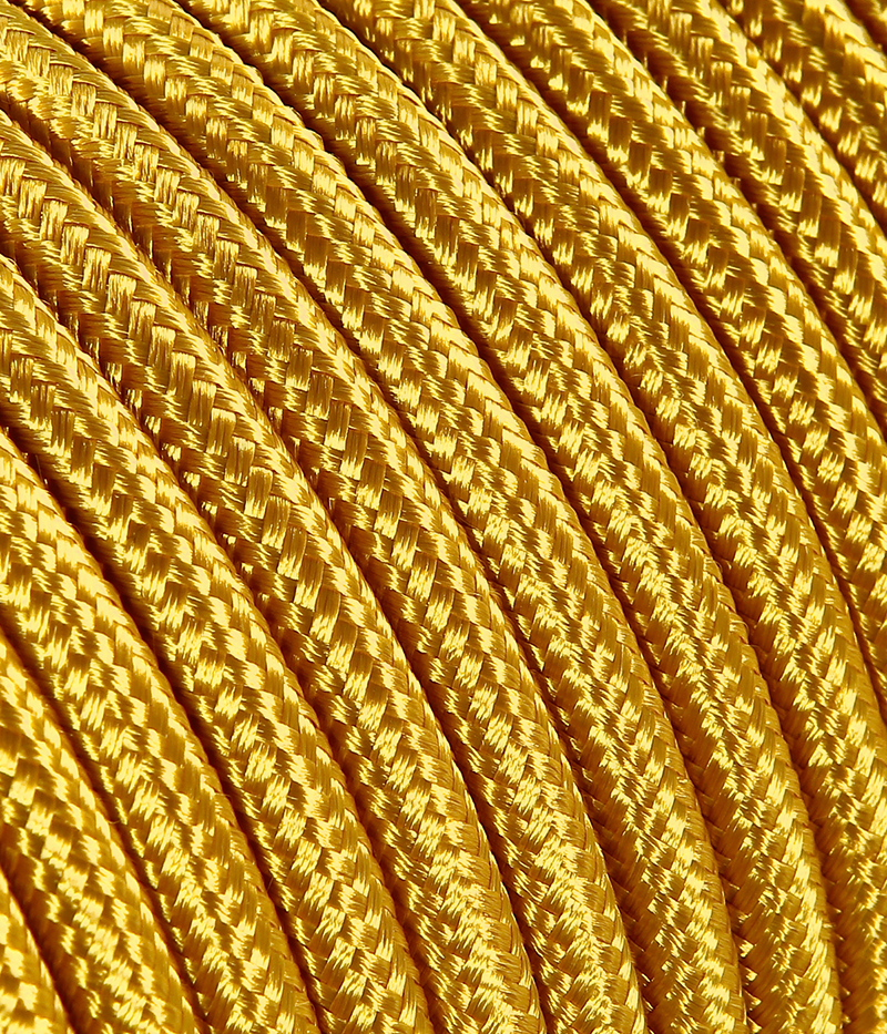 Textilkabel gold