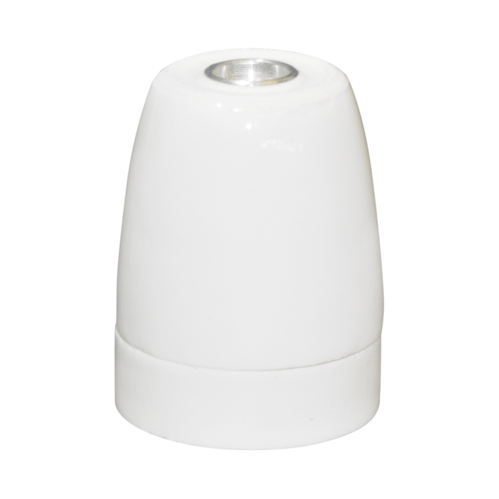 Lampenfassung E27 Porzellan Weiss "classic"