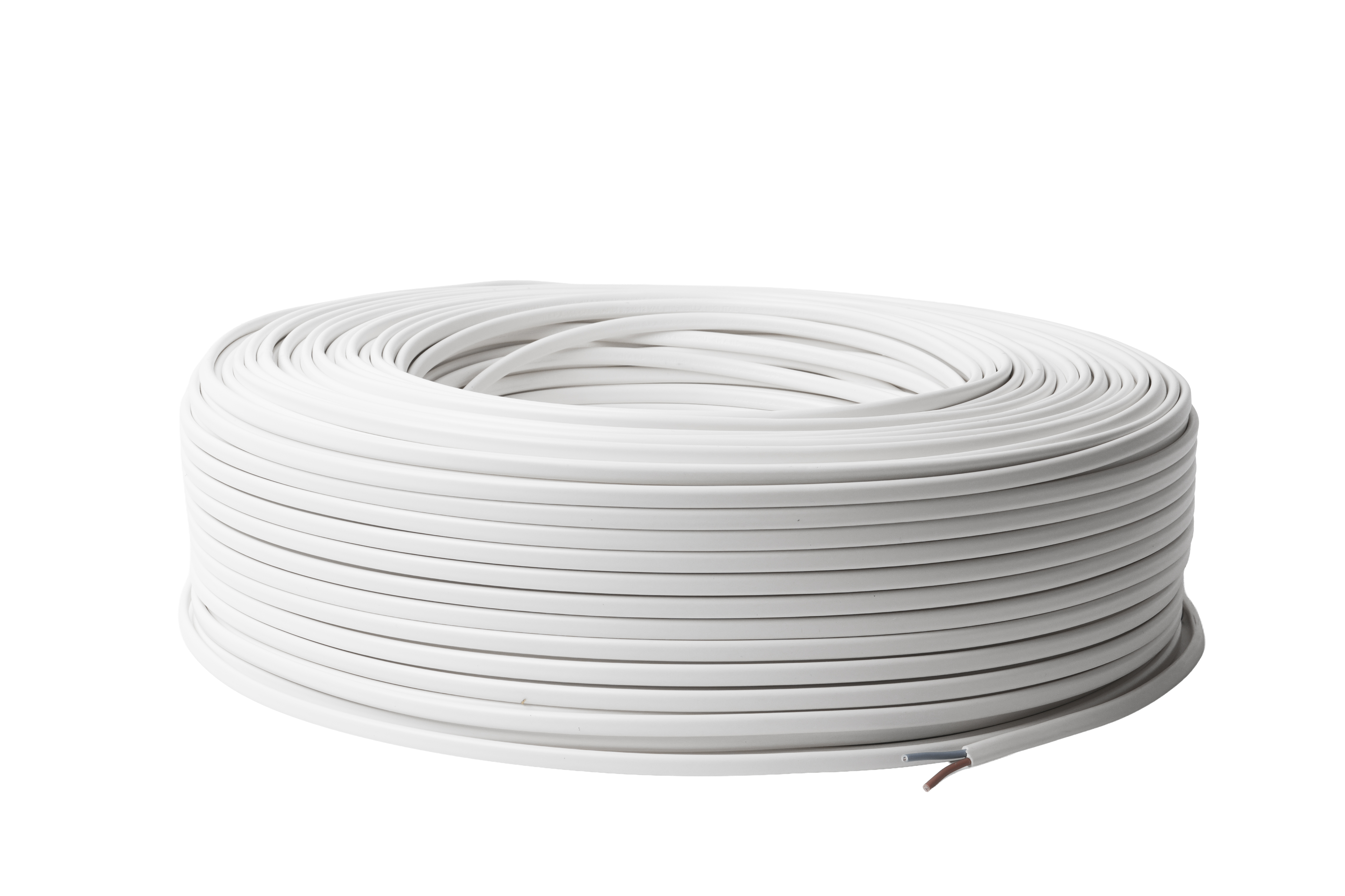 Flachkabel Weiss für Elektrische Geräte 2x0,75mm
