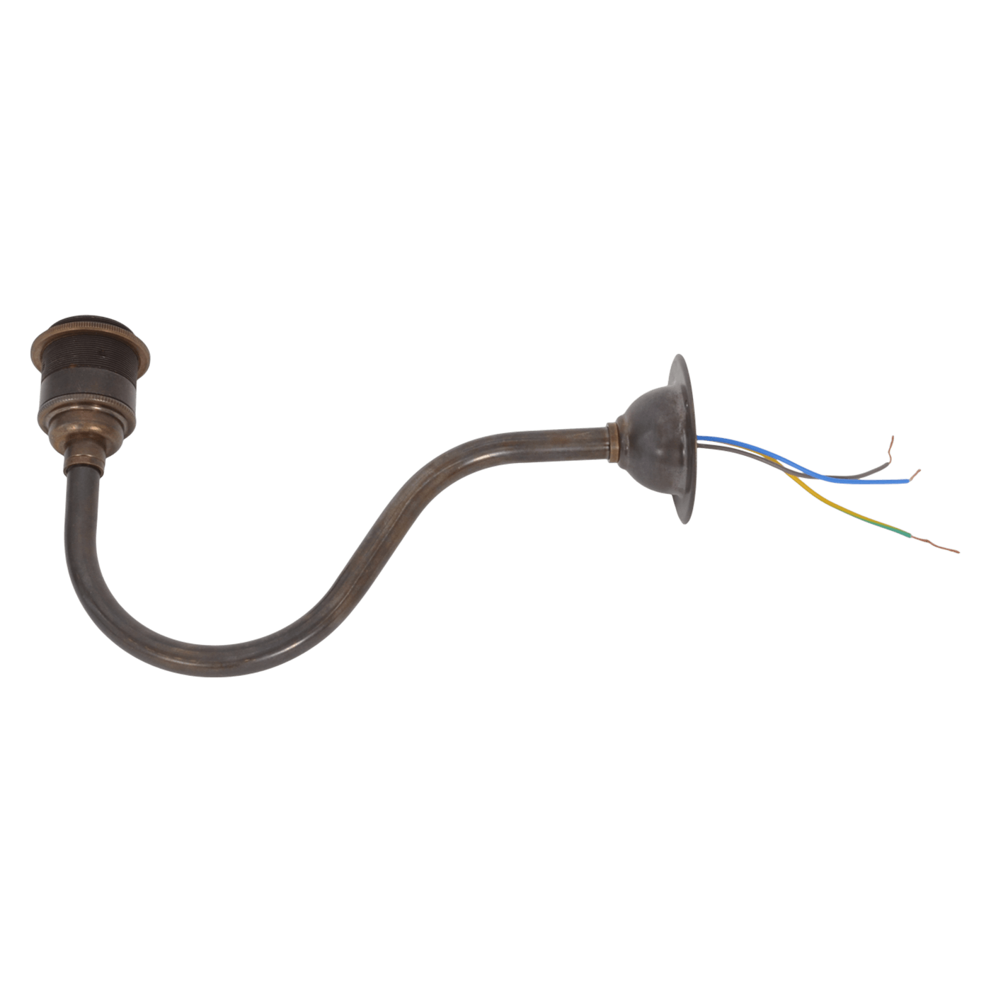 Wandleuchte Schwanenhals "Bronze" mit Stellring
