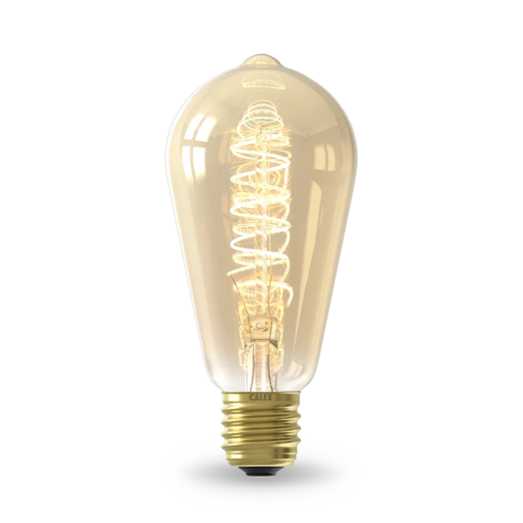 LED ST64 Flex Filament Gold Rustic 3.8W 250lm 2100K E27 | Calex