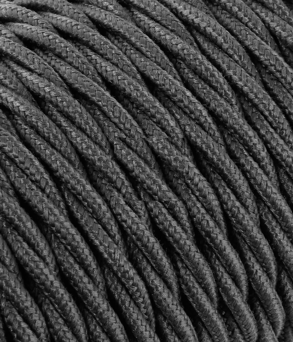 Textilkabel 2-adrig grau Konigs