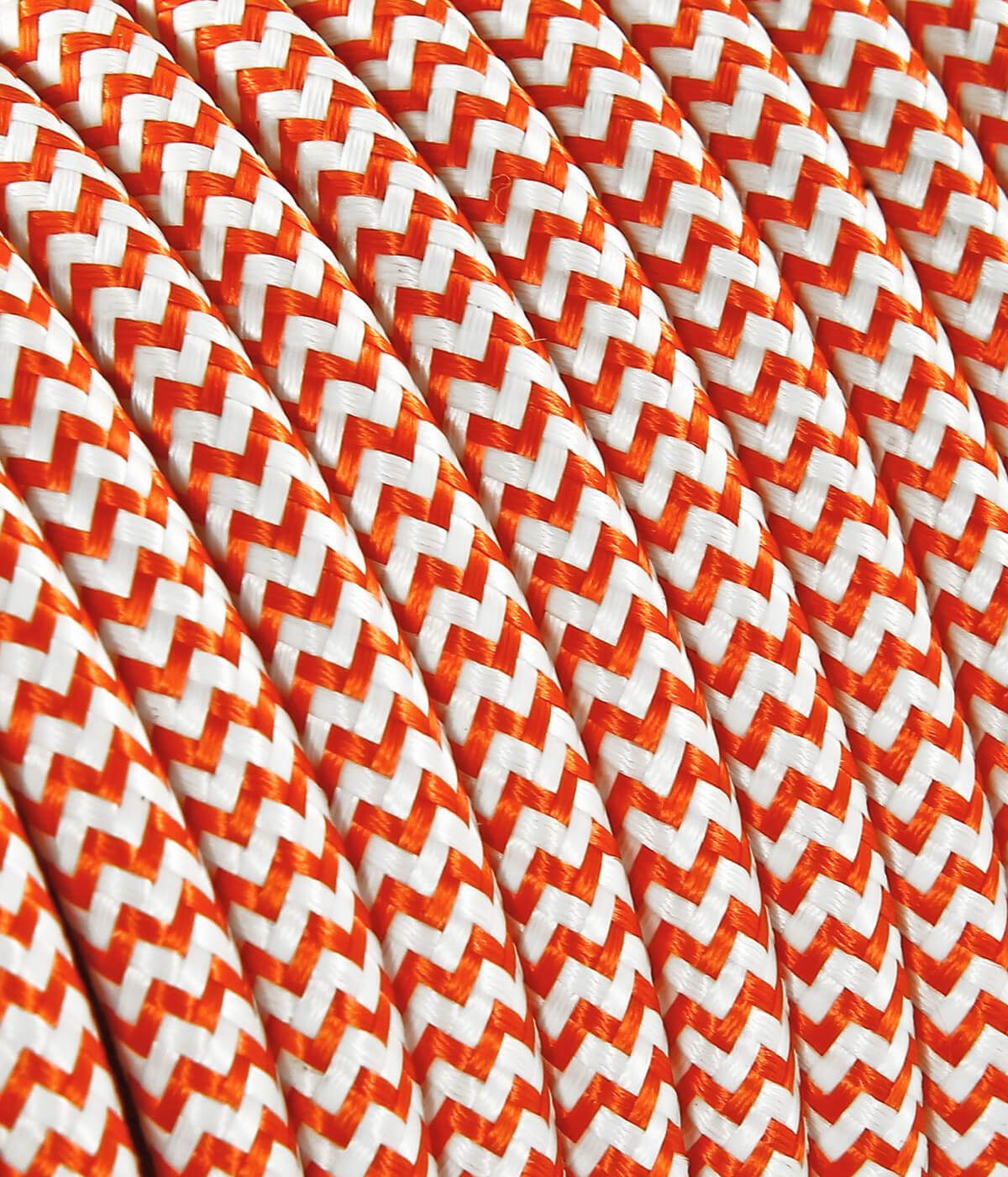 Textilkabel orange weiss Konigs