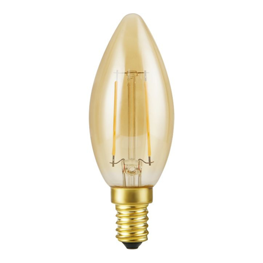 LED Filament Candle C35 Gold 2.9W 2200K 250lm E14