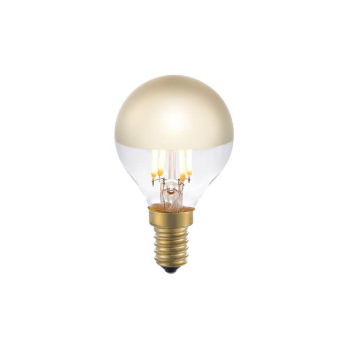 LED Ball Spiegelkopf gold 4W 250lm E14