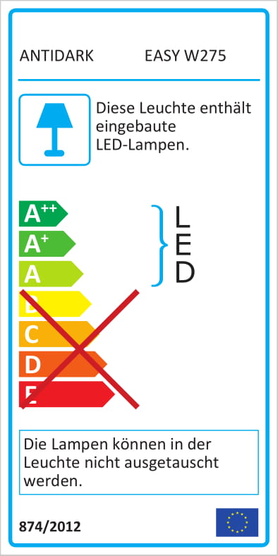 LED-Spot Easy Double schwarz | Antidark