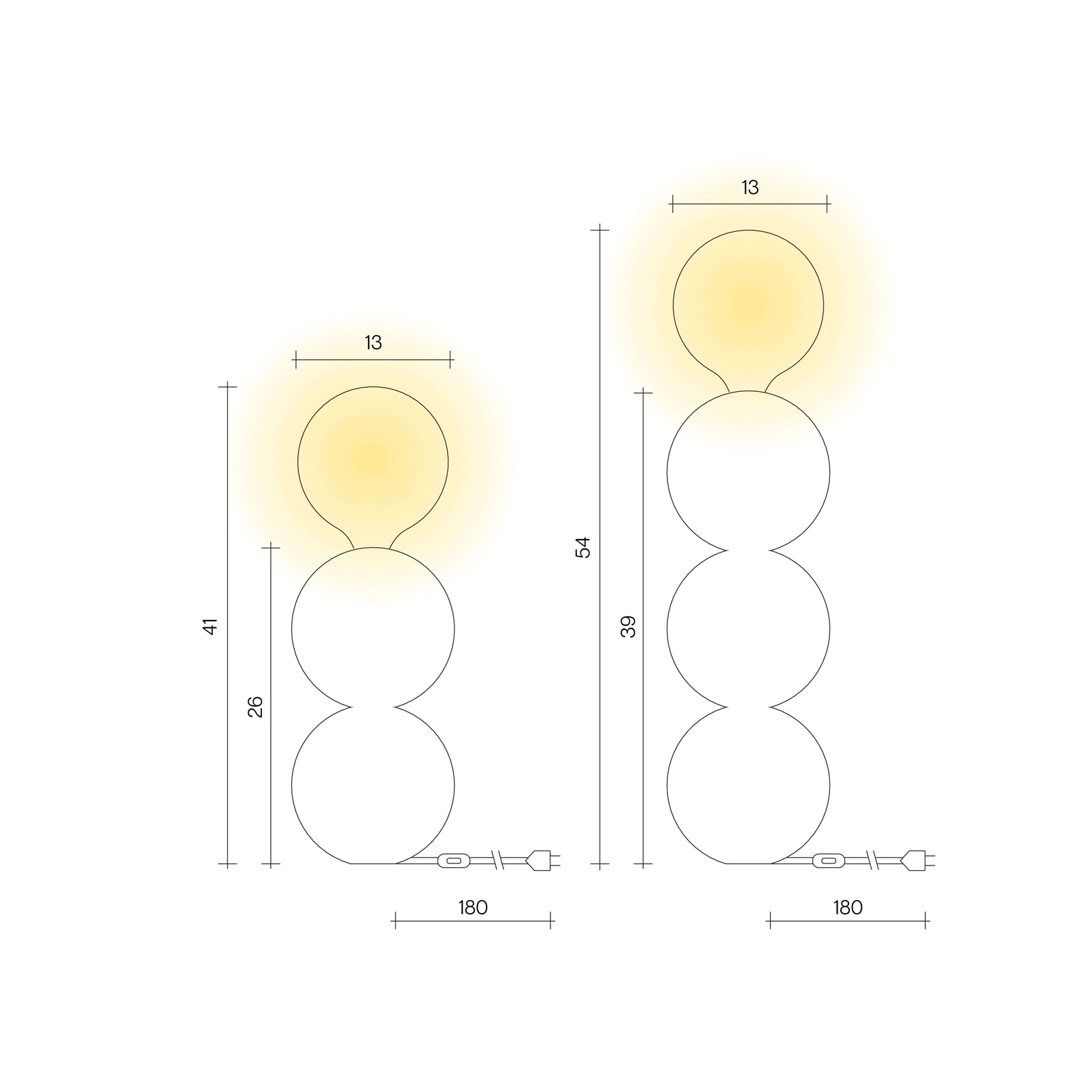 Keramik Tischlampe Astra | atelier mond