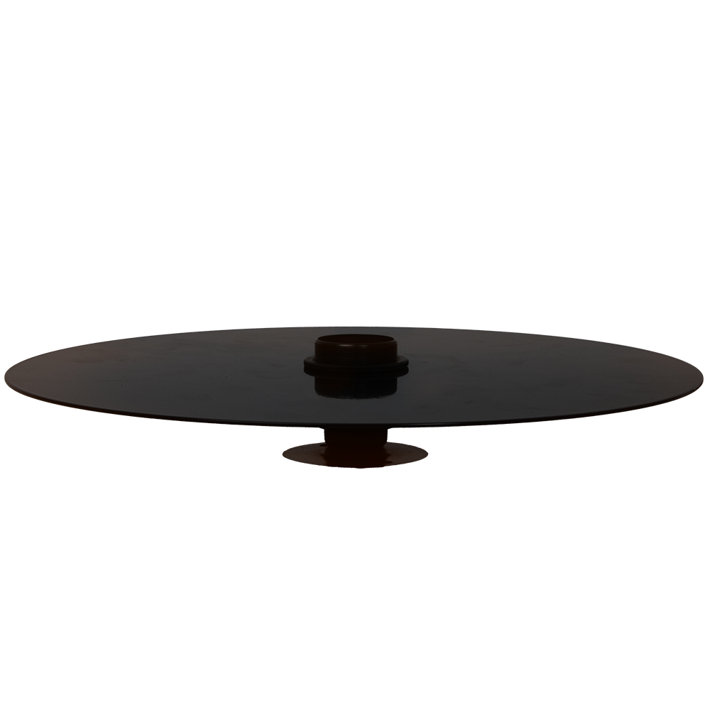 Lampenschirm Disc Schwarz seidenglanz 31 cm