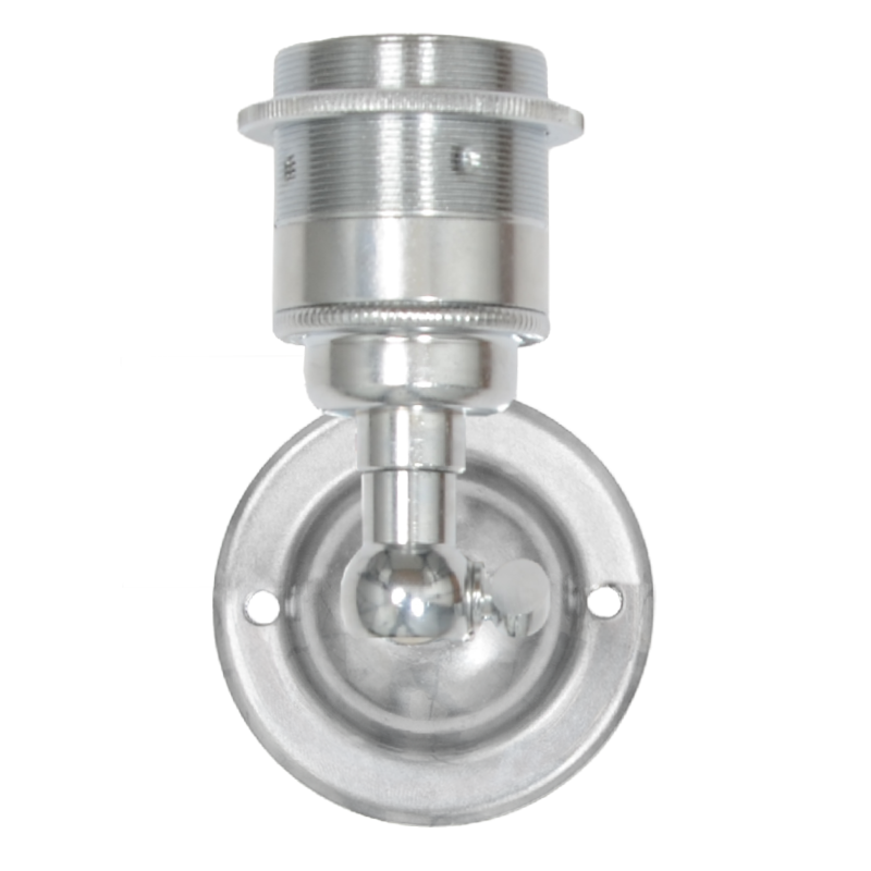 Wandleuchte Chrome mit Stellring