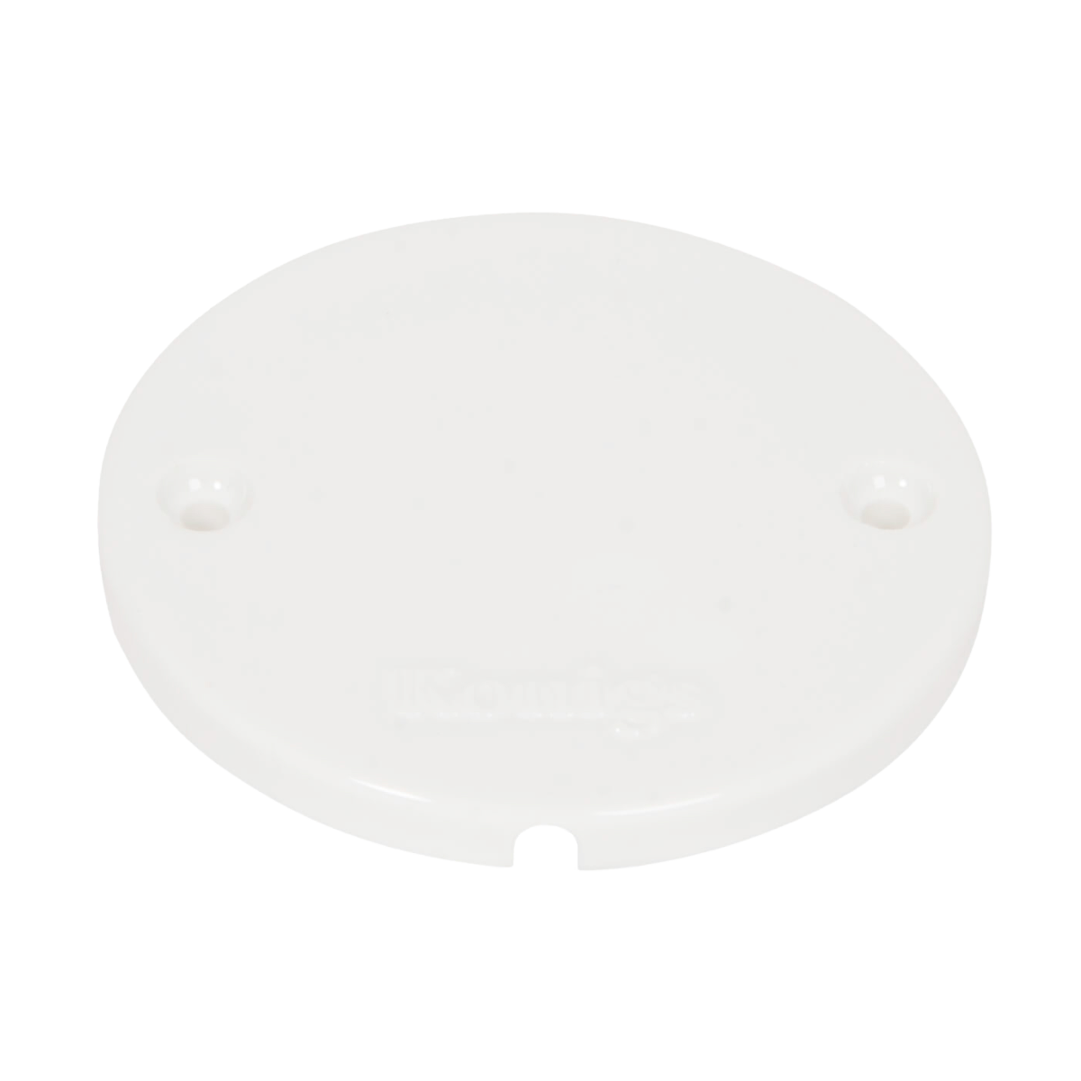 Porzellan Blinddeckel Weiss mit Auslass