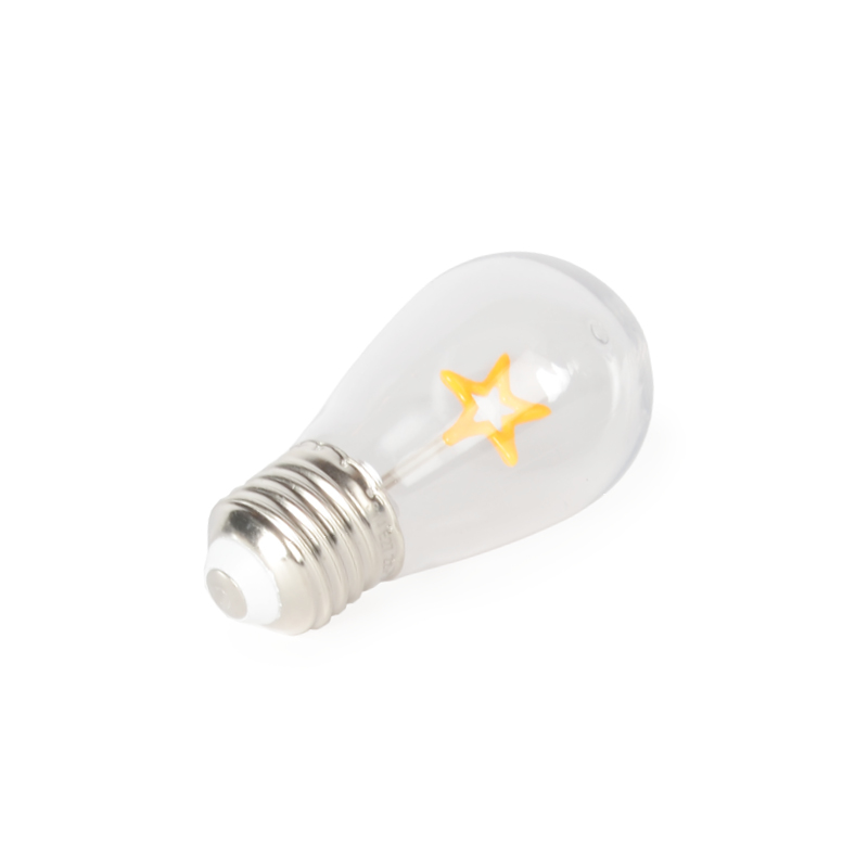 LED Stern Filament Bulb 0,5W E27 Polycarbonat - S14