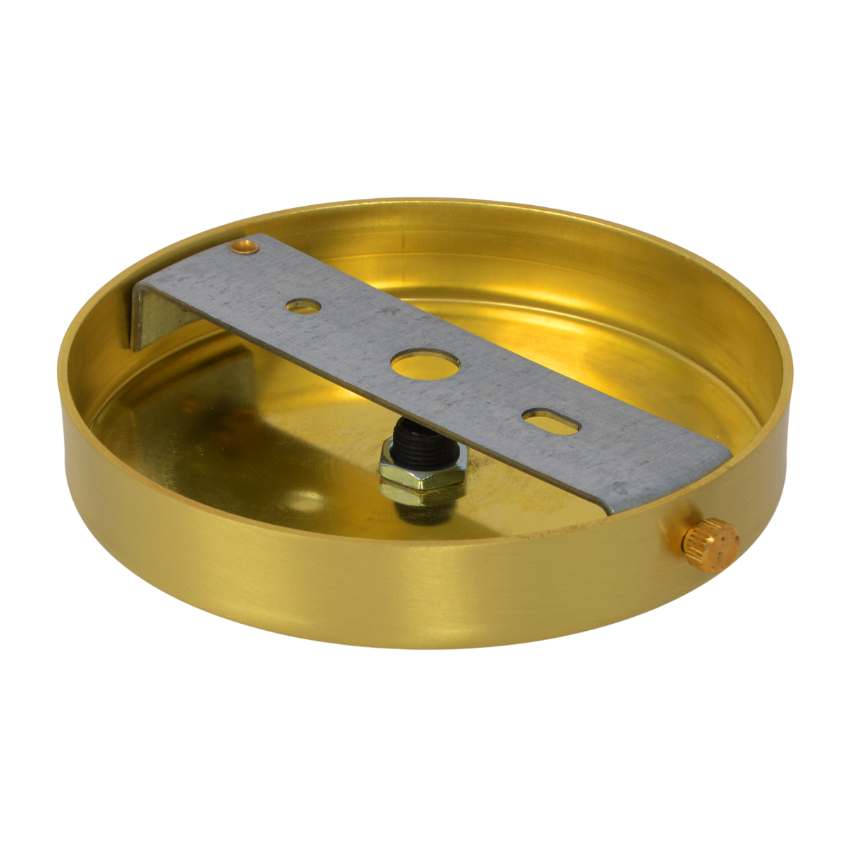 Lampenbaldachin 1-Loch Messing Satin Brass