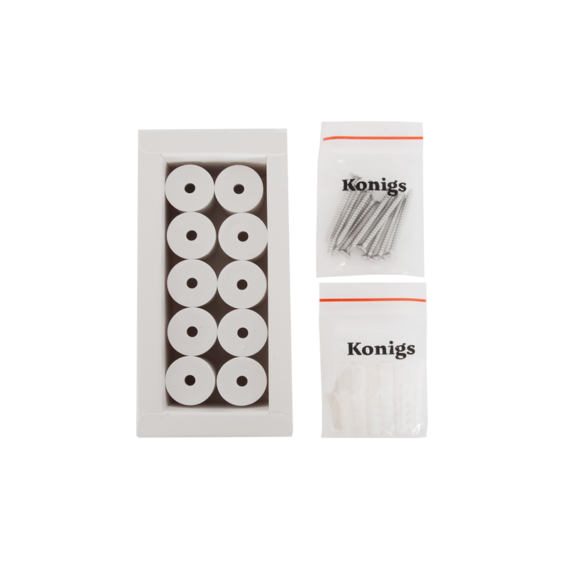 Kabelhalter Kunststoff weiss | Konigs