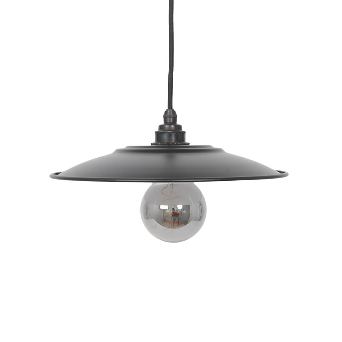 Lampenschirm Flat schwarz matt