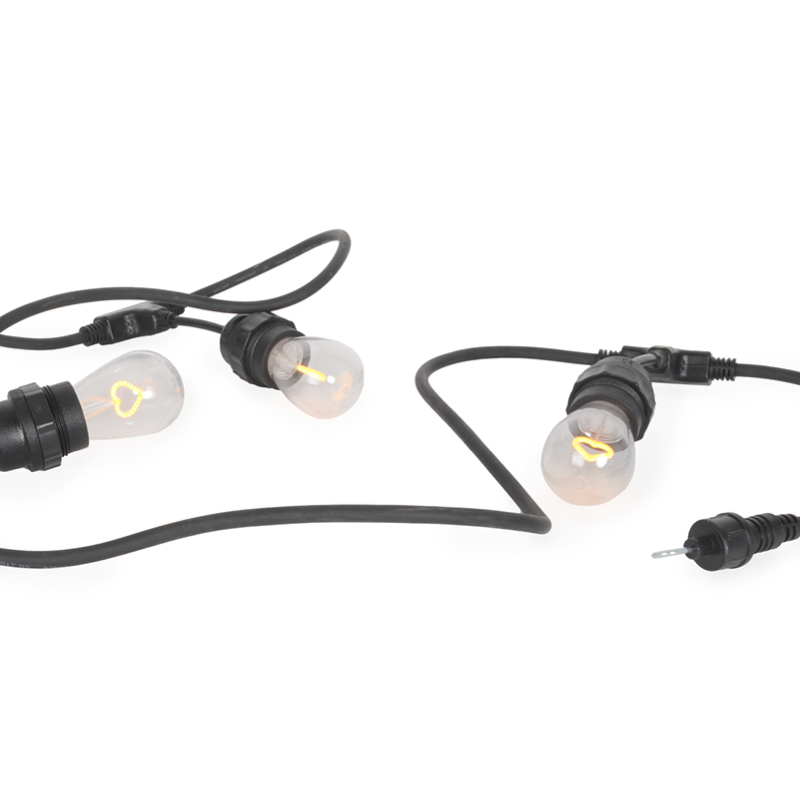 LED Herz Filament Bulb 0,5W E27 Polycarbonat - S14