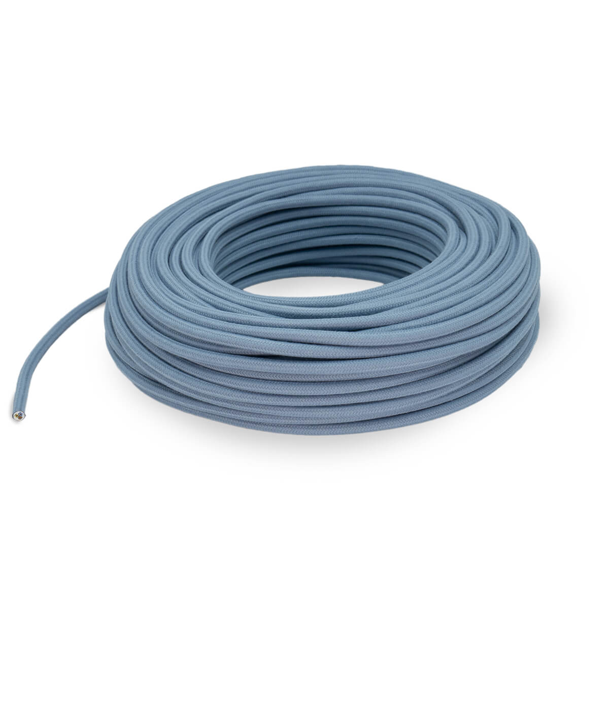 Textilkabel Graublau "Celeste" TO426, 3 x 0,75mm²