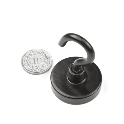 Hakenmagnet schwarz 32mm